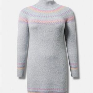 Torrid Mini Vegan Cashmere Sweater Dress